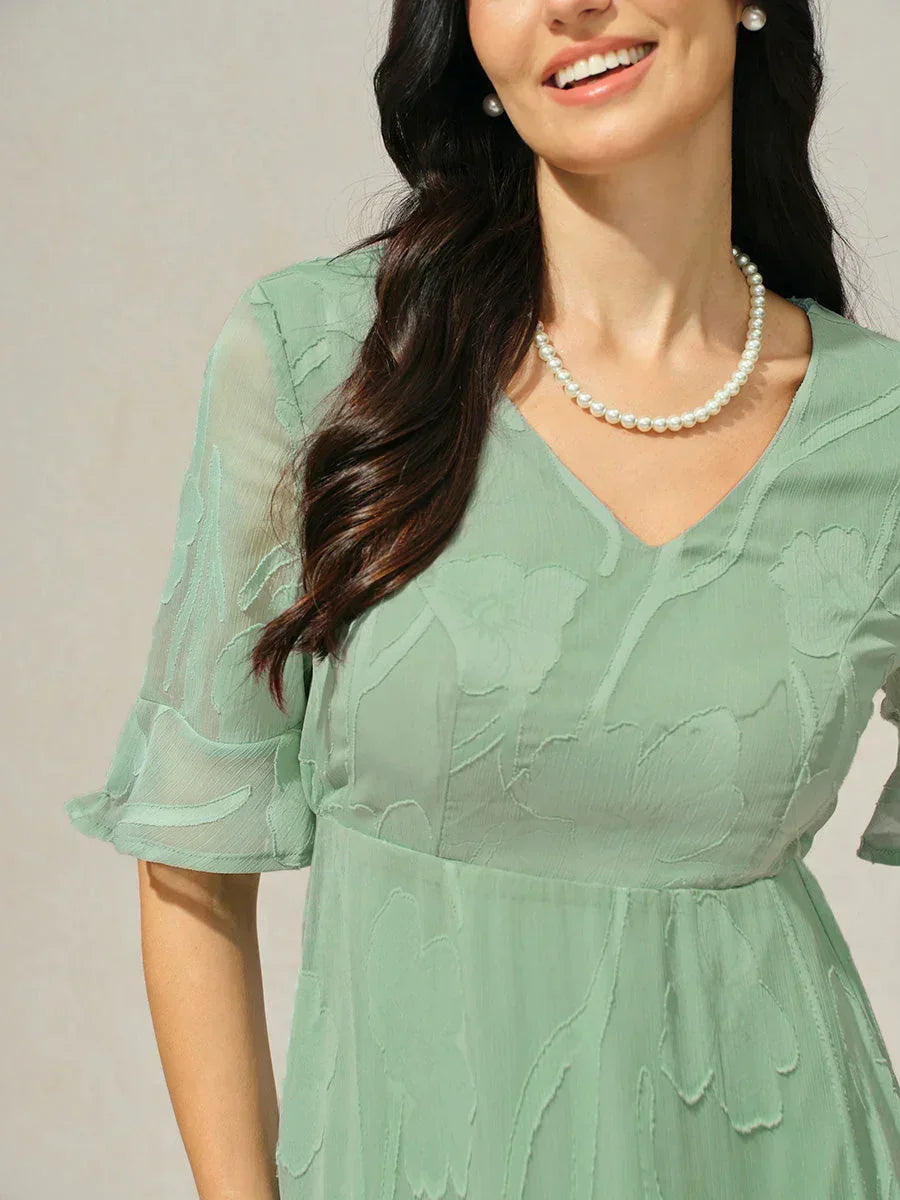 Karolina | Elegancka Koronkowa Sukienka Midi
