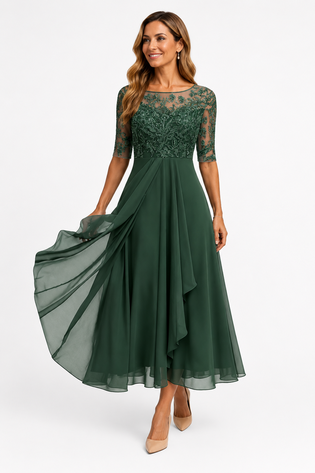 Renata | Elegancka Koronkowa Sukienka
