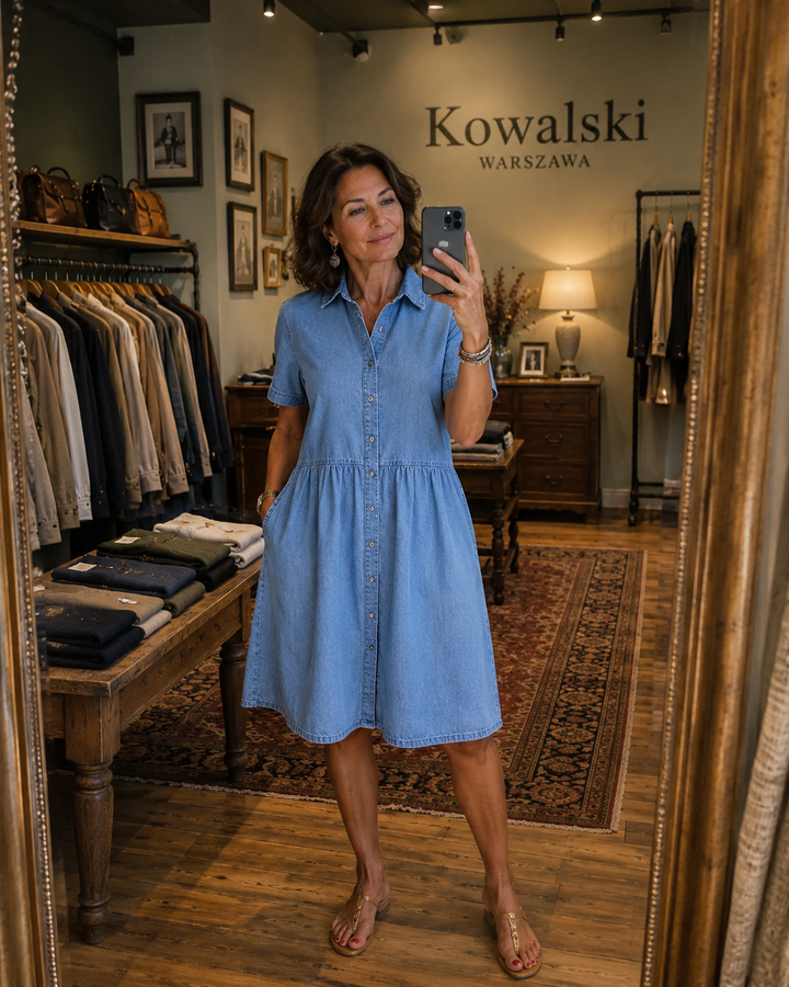 Ada | Codzienna Jeansowa Sukienka