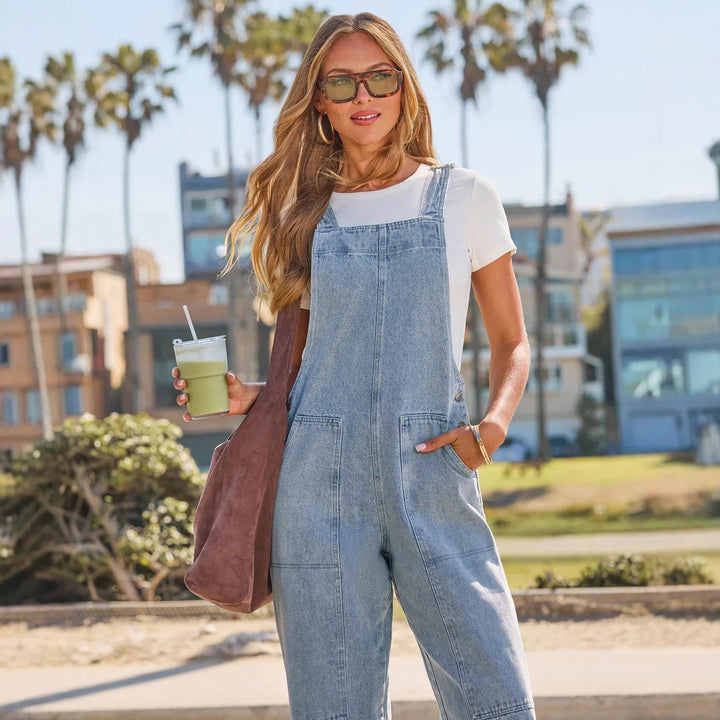 Natalia | Casualowy Jeansowy Kombinezon