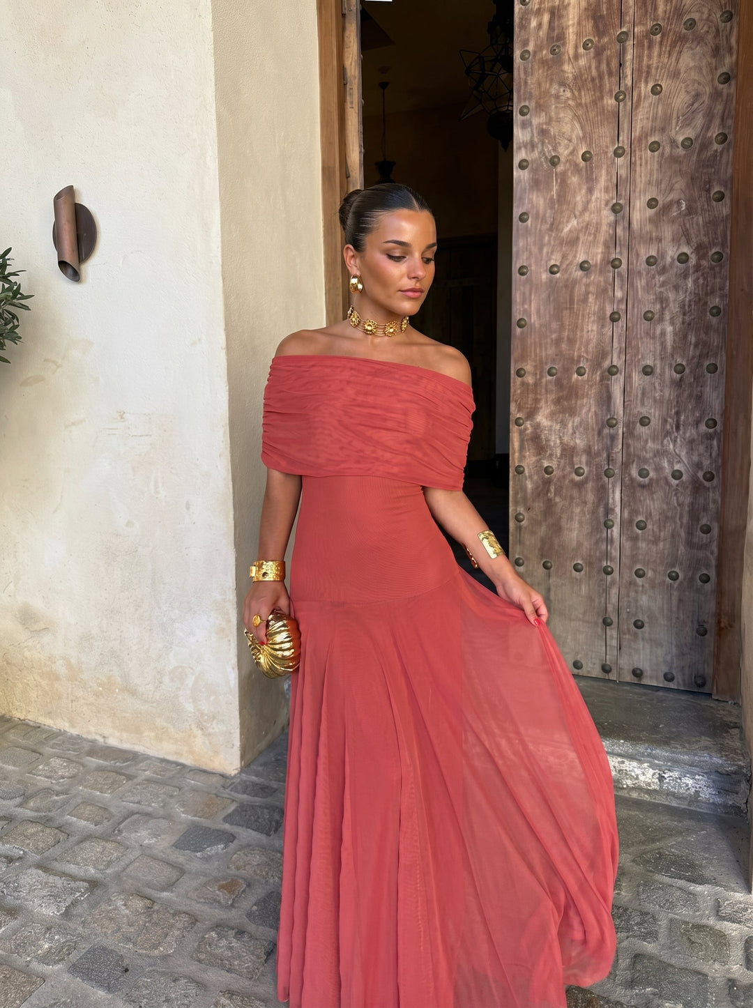 Toledo | Elegancka Sukienka Maxi Hiszpańskiego Stylu
