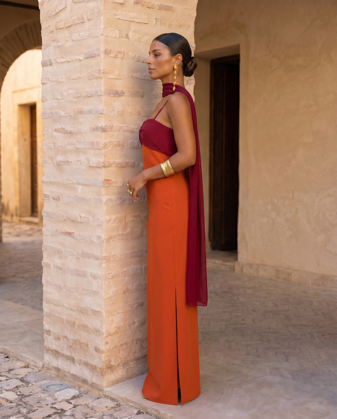 Zahara | Elegancka Sukienka Maxi z Odkrytymi Ramionami