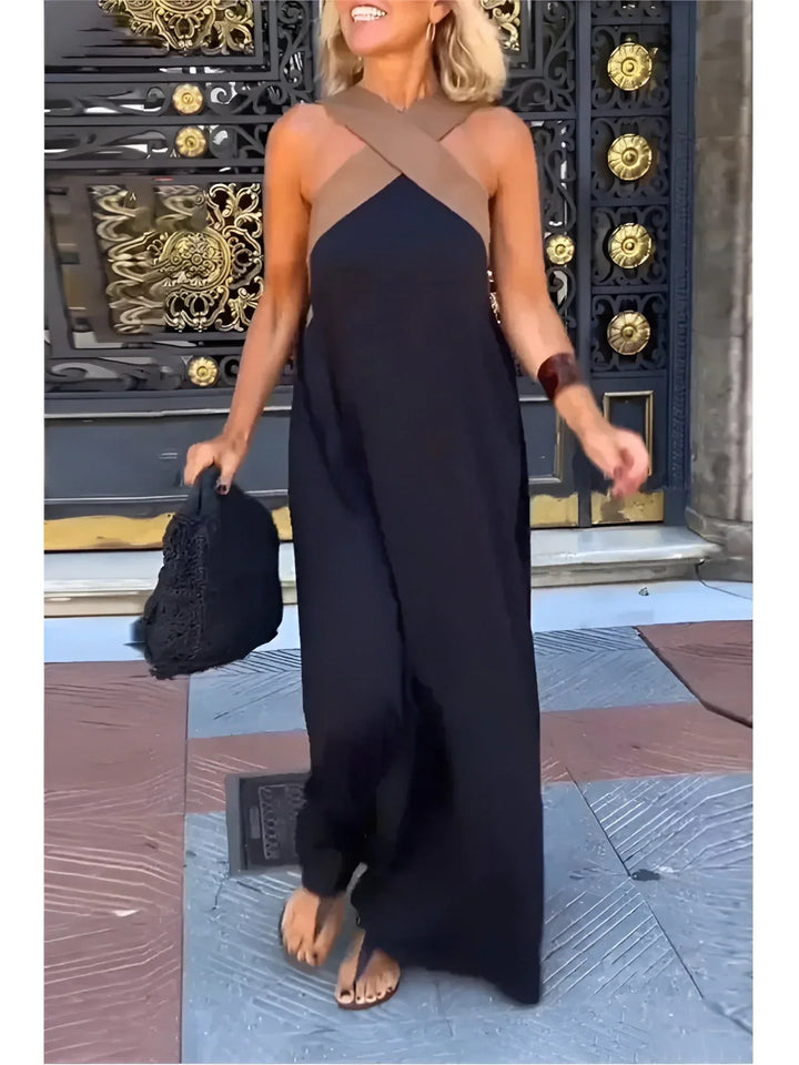 Kornelia | Kopertowa Sukienka Maxi